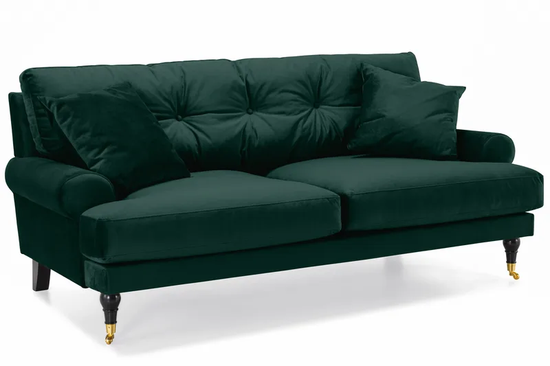 Andrew 2-sits Sammetssoffa - Grön - Möbler - Soffa - Sammetssoffa