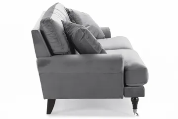 Andrew 2-sits Sammetssoffa - Ljusgrå - Möbler - Soffa - Sammetssoffa