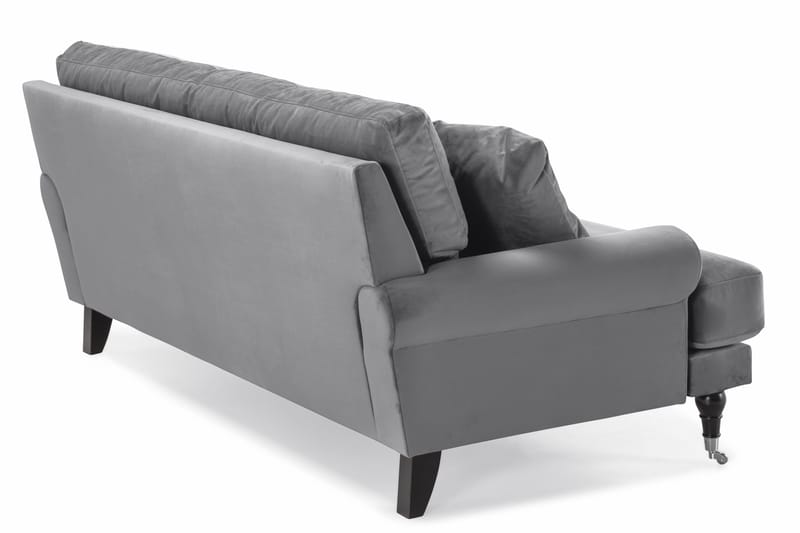 Andrew 2-sits Sammetssoffa - Ljusgrå - Möbler - Soffa - Sammetssoffa