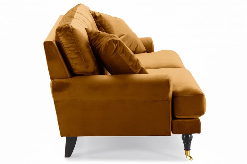 Andrew 2-sits Sammetssoffa - Mörkgul - Möbler - Soffa - Sammetssoffa