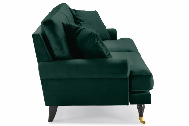 Andrew 3-sits Sammetssoffa - Grön - Möbler - Soffa - Sammetssoffa