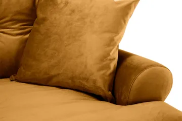 Andrew 3-sits Sammetssoffa - Mörkgul - Möbler - Soffa - Sammetssoffa