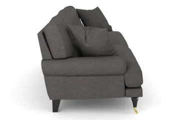 Andrew 3-sits Tygsoffa - Mörkgrå - Möbler - Soffa - 3 sits soffa
