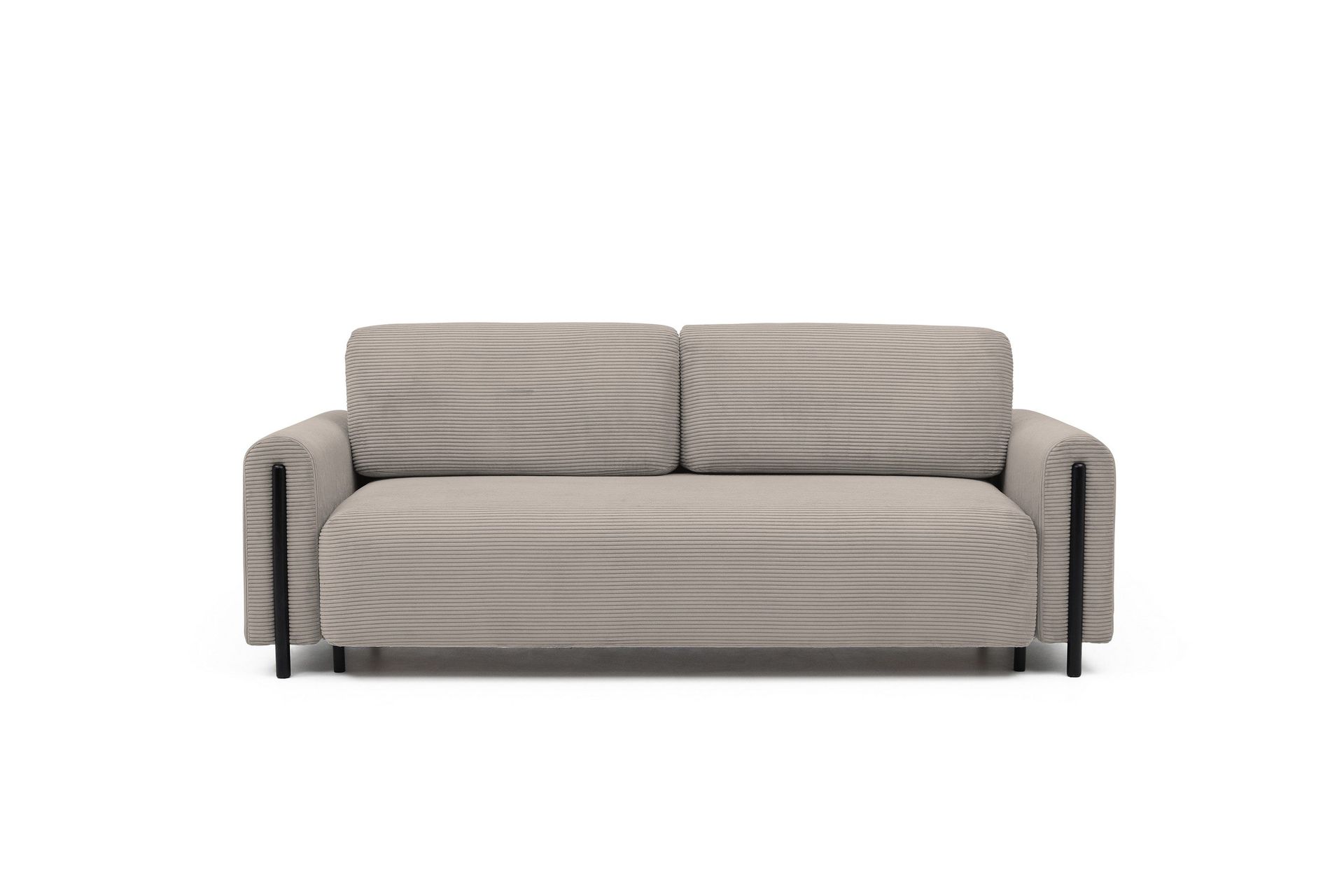 Arcadova 3-sits Soffa 244 cm med Förvaring i Manchestertyg Beige ...