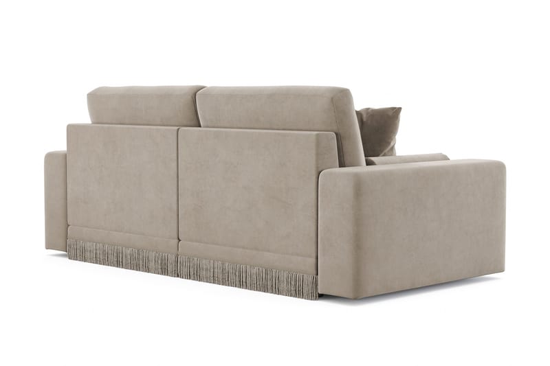 Arken Lyx 3-sits Djup Sammetssoffa - Beige - Möbler - Soffa - Sammetssoffa