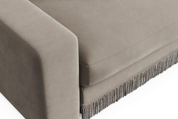 Arken Lyx 3-sits Djup Sammetssoffa - Beige - Möbler - Soffa - Sammetssoffa