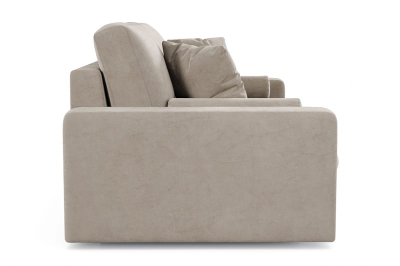 Arken Lyx 3-sits Djup Sammetssoffa - Beige - Möbler - Soffa - Sammetssoffa