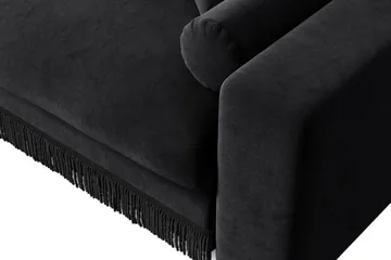 Arken Lyx 3-sits Djup Sammetssoffa - Svart - Möbler - Soffa - Sammetssoffa