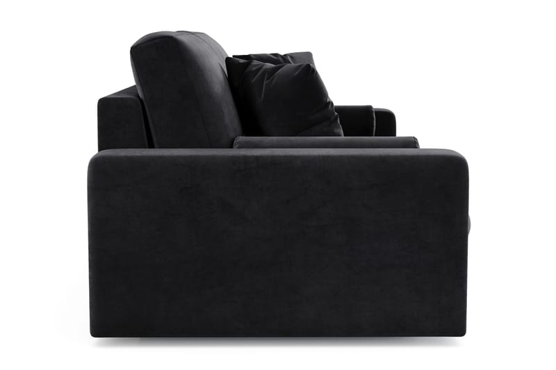 Arken Lyx 3-sits Djup Sammetssoffa - Svart - Möbler - Soffa - Sammetssoffa