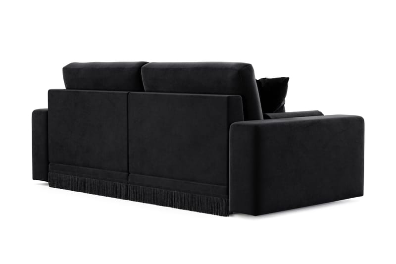 Arken Lyx 3-sits Djup Sammetssoffa - Svart - Möbler - Soffa - Sammetssoffa