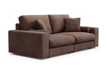 Arken Lyx 3-sits Djup Soffa i Manchester - Brun - Möbler - Soffa - 3 sits soffa