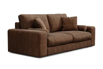 Arken Lyx 3-sits Djup Soffa i Manchester - Mörkbrun - Möbler - Soffa - 3 sits soffa