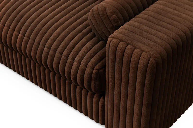 Arken Lyx 3-sits Djup Soffa i Manchester - Mörkbrun - Möbler - Soffa - 3 sits soffa