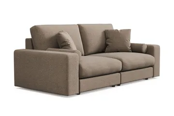 Arken Lyx 3-sits Djup Soffa i Tyg - Brun - Möbler - Soffa - 3 sits soffa