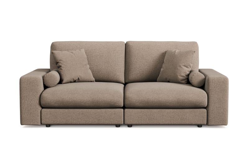 Arken Lyx 3-sits Djup Soffa i Tyg - Brun - Möbler - Soffa - 3 sits soffa