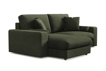 Arken Lyx 3-sits Vändbar L-formad Djup Divansoffa i Tyg - Grön - Möbler - Soffa - Divansoffor & schäslongsoffa