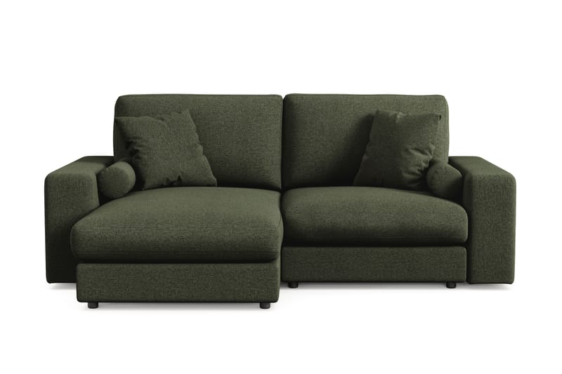 Arken Lyx 3-sits Vändbar L-formad Djup Divansoffa i Tyg - Grön - Möbler - Soffa - Divansoffor & schäslongsoffa