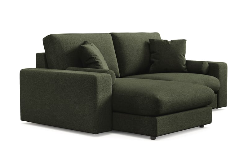Arken Lyx 3-sits Vändbar L-formad Djup Divansoffa i Tyg - Grön - Möbler - Soffa - Divansoffor & schäslongsoffa