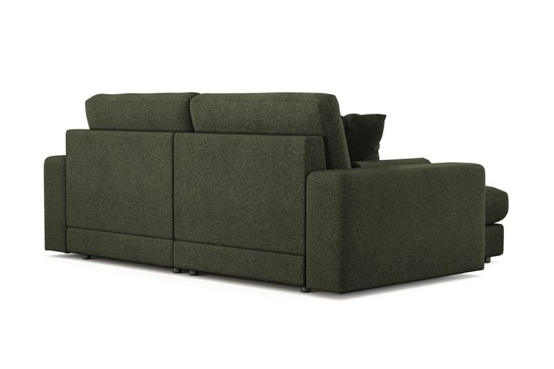 Arken Lyx 3-sits Vändbar L-formad Djup Divansoffa i Tyg - Grön - Möbler - Soffa - Divansoffor & schäslongsoffa