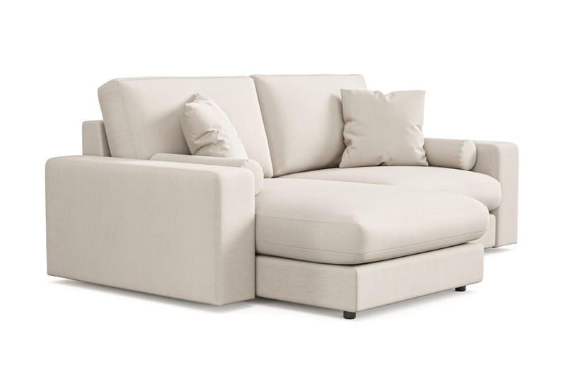 Arken Lyx 3-sits Vändbar L-formad Djup Divansoffa i Tyg - Ljusbeige - Möbler - Soffa - Divansoffor & schäslongsoffa