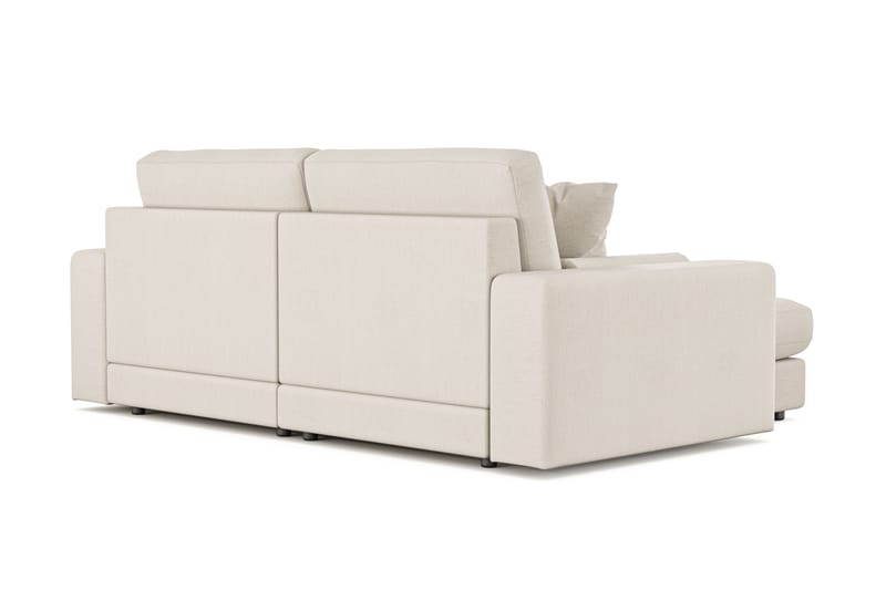Arken Lyx 3-sits Vändbar L-formad Djup Divansoffa i Tyg - Ljusbeige - Möbler - Soffa - Divansoffor & schäslongsoffa