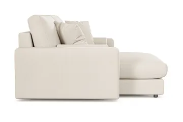 Arken Lyx 3-sits Vändbar L-formad Djup Divansoffa i Tyg - Ljusbeige - Möbler - Soffa - Divansoffor & schäslongsoffa
