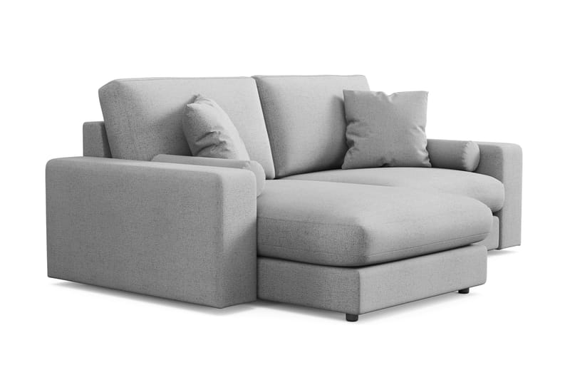 Arken Lyx 3-sits Vändbar L-formad Djup Divansoffa i Tyg - Ljusgrå - Möbler - Soffa - Divansoffor & schäslongsoffa