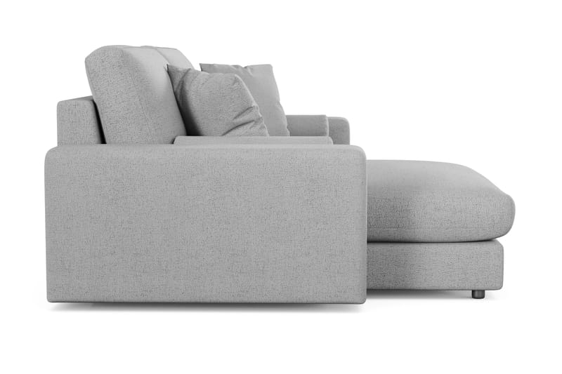 Arken Lyx 3-sits Vändbar L-formad Djup Divansoffa i Tyg - Ljusgrå - Möbler - Soffa - Divansoffor & schäslongsoffa
