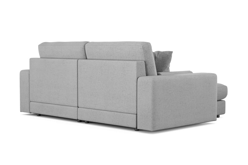 Arken Lyx 3-sits Vändbar L-formad Djup Divansoffa i Tyg - Ljusgrå - Möbler - Soffa - Divansoffor & schäslongsoffa