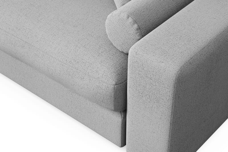 Arken Lyx 3-sits Vändbar L-formad Djup Divansoffa i Tyg - Ljusgrå - Möbler - Soffa - Divansoffor & schäslongsoffa