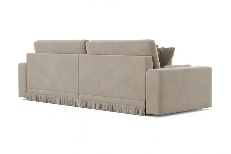 Arken Lyx 4-sits Djup Sammetssoffa - Beige - Möbler - Soffa - Sammetssoffa