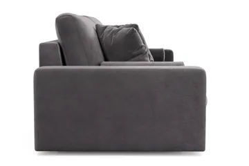 Arken Lyx 4-sits Djup Sammetssoffa - Mörkgrå - Möbler - Soffa - Sammetssoffa