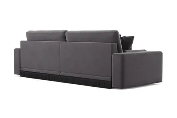 Arken Lyx 4-sits Djup Sammetssoffa - Mörkgrå - Möbler - Soffa - Sammetssoffa