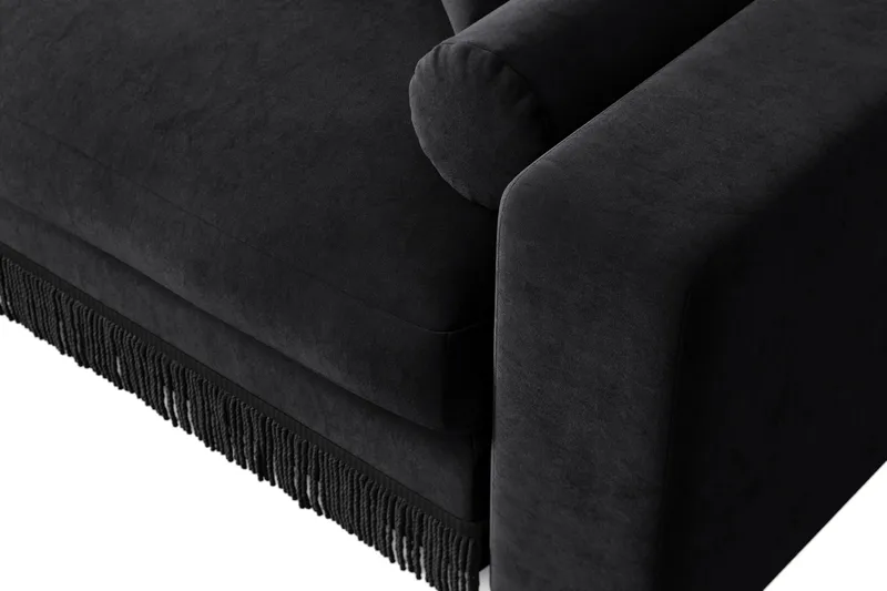 Arken Lyx 4-sits Djup Sammetssoffa - Svart - Möbler - Soffa - Sammetssoffa