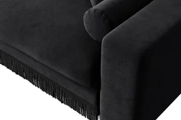 Arken Lyx 4-sits Djup Sammetssoffa - Svart - Möbler - Soffa - Sammetssoffa