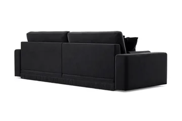 Arken Lyx 4-sits Djup Sammetssoffa - Svart - Möbler - Soffa - Sammetssoffa