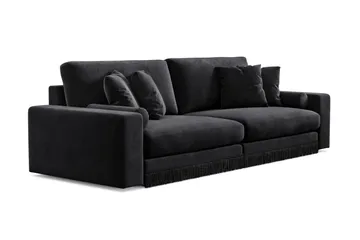 Arken Lyx 4-sits Djup Sammetssoffa - Svart - Möbler - Soffa - Sammetssoffa
