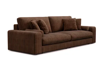 Arken Lyx 4-sits Djup Soffa i Manchester - Mörkbrun - Möbler - Soffa - 4 sits soffa