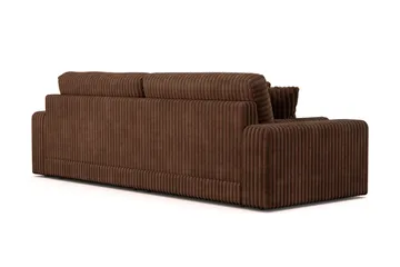 Arken Lyx 4-sits Djup Soffa i Manchester - Mörkbrun - Möbler - Soffa - 4 sits soffa