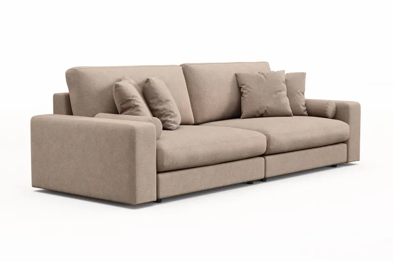 Arken Lyx 4-sits Djup Soffa i Tyg - Beige - Möbler - Soffa - 4 sits soffa