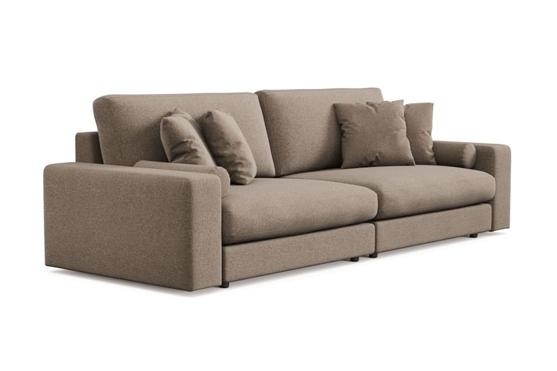 Arken Lyx 4-sits Djup Soffa i Tyg - Brun - Möbler - Soffa - 4 sits soffa