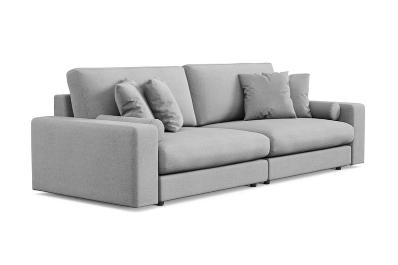 Arken Lyx 4-sits Djup Soffa i Tyg - Ljusgrå - Möbler - Soffa - 4 sits soffa