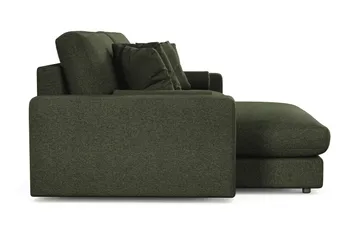 Arken Lyx 4-sits Vändbar L-formad Djup Divansoffa i Tyg - Grön - Möbler - Soffa - Divansoffor & schäslongsoffa