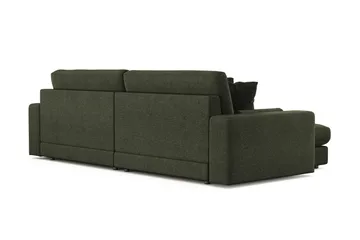 Arken Lyx 4-sits Vändbar L-formad Djup Divansoffa i Tyg - Grön - Möbler - Soffa - Divansoffor & schäslongsoffa