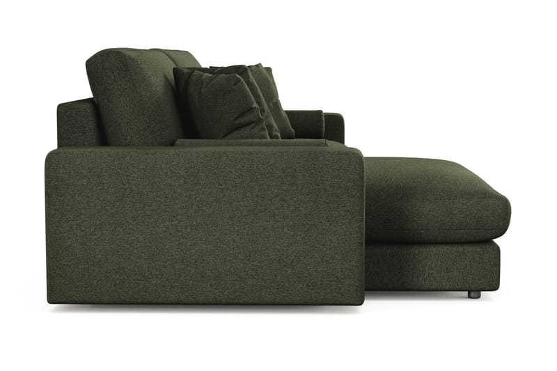 Arken Lyx 4-sits Vändbar L-formad Djup Divansoffa i Tyg - Grön - Möbler - Soffa - Divansoffor & schäslongsoffa
