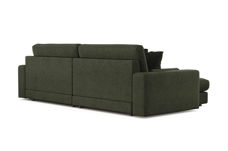 Arken Lyx 4-sits Vändbar L-formad Djup Divansoffa i Tyg - Grön - Möbler - Soffa - Divansoffor & schäslongsoffa
