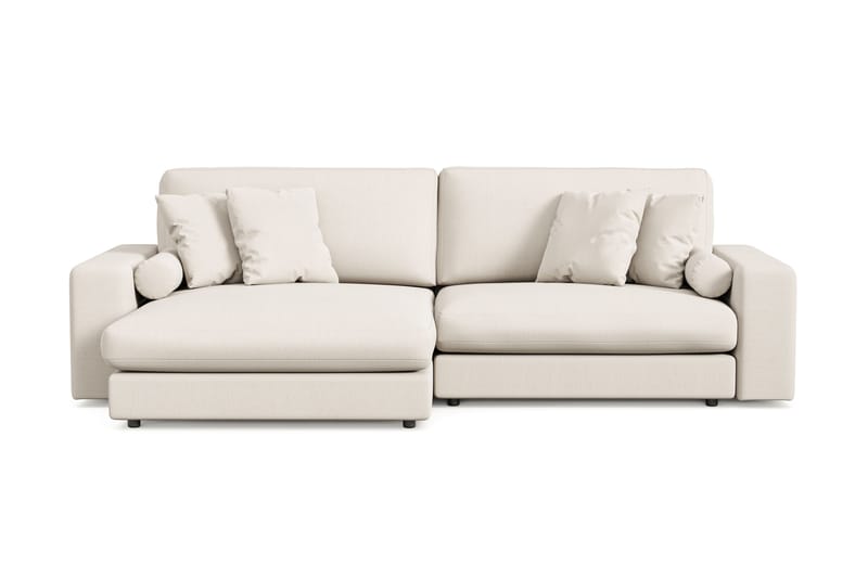 Arken Lyx 4-sits Vändbar L-formad Djup Divansoffa i Tyg - Ljusbeige - Möbler - Soffa - Divansoffor & schäslongsoffa