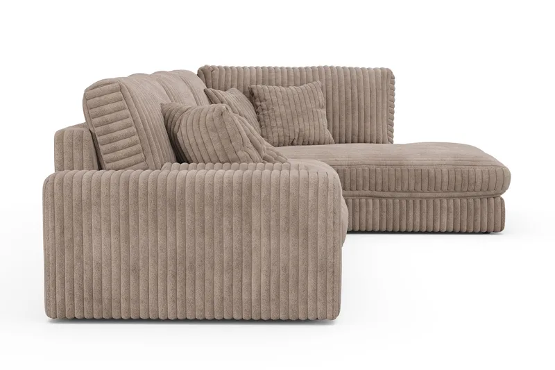 Arken Lyx 5-sits Högervänd Djup Soffa med Divan i Manchester - Greige - Möbler - Soffa - Divansoffor & schäslongsoffa