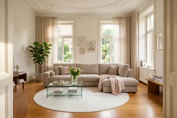 Arken Lyx 5-sits Högervänd Djup Soffa med Divan i Manchester - Greige - Möbler - Soffa - Divansoffor & schäslongsoffa