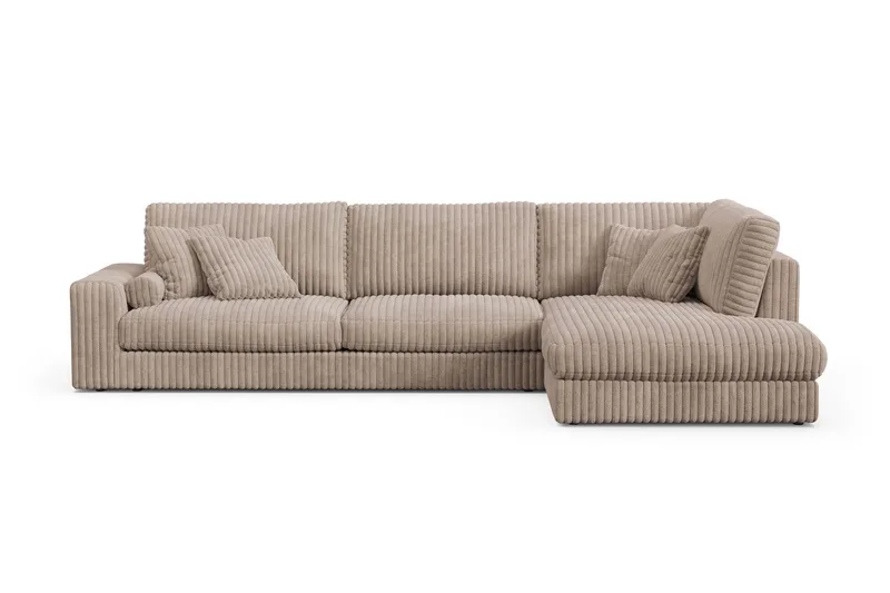 Arken Lyx 5-sits Högervänd Djup Soffa med Divan i Manchester, Greige